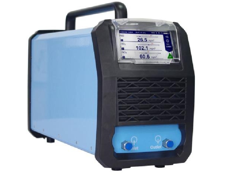 Potable gas analyzer with NDIR gas sensor